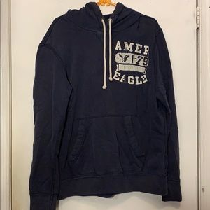 American Eagle Navy Blue Hoodie Size Medium